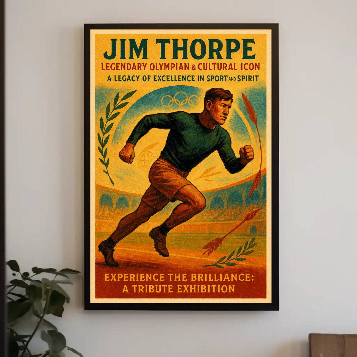 Jim Thorpe Legendary Olympian Cultural Icon Jim Thorpe Poster