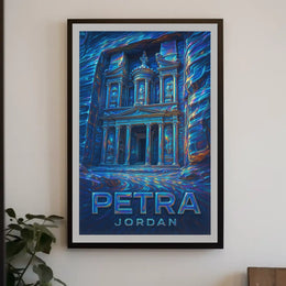 Petra Mystical Grandeur Surrealism Poster