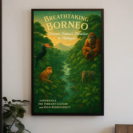 Breathtaking Borneo Poster