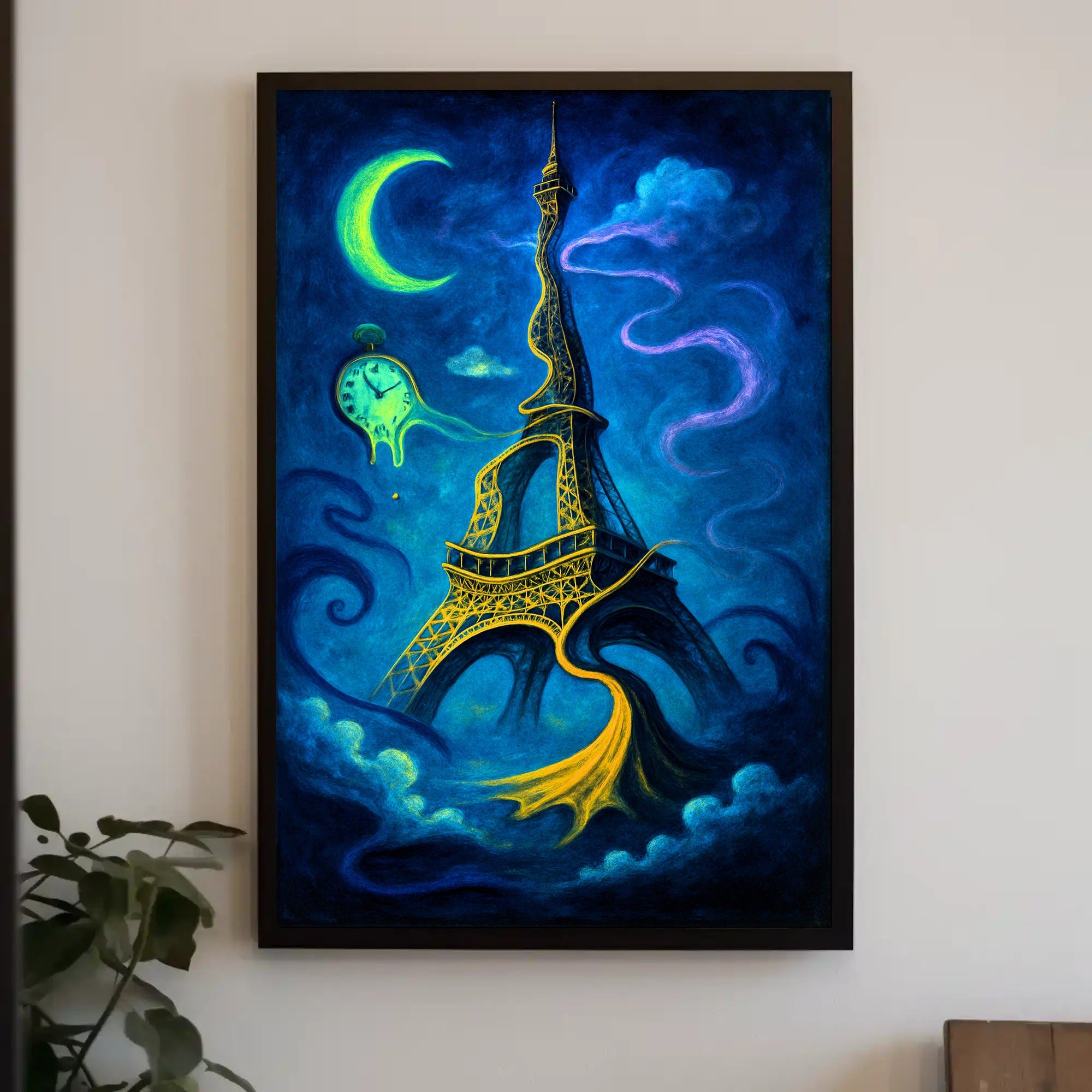 Surreal Parisian Dreamscape Poster