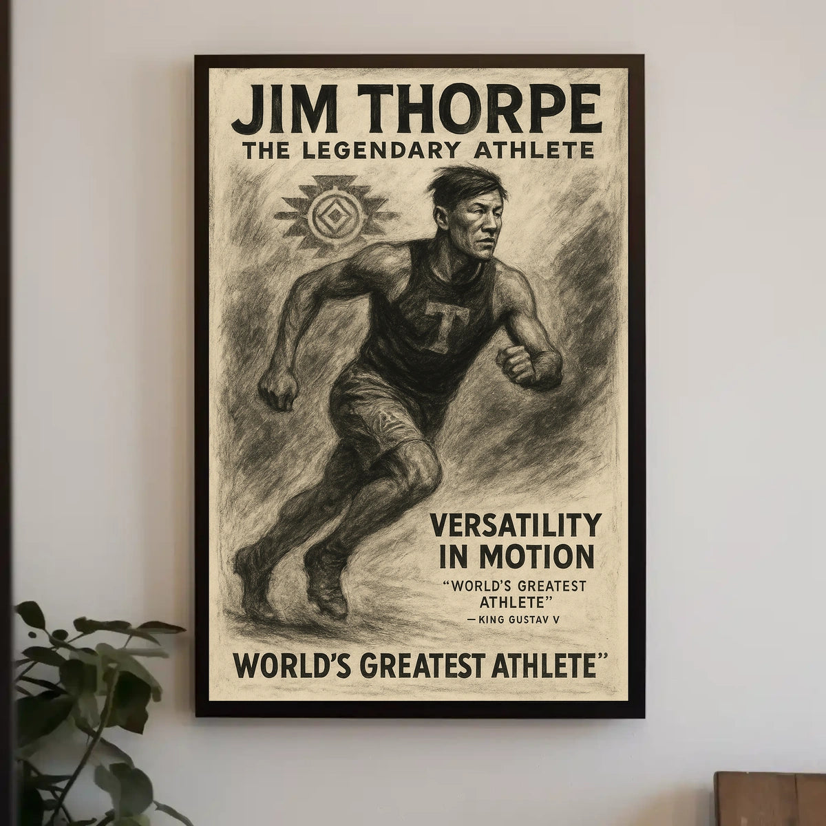 Jim Thorpe The Legendary Athlete Poster