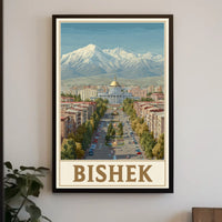 Bishkek Cityscape Poster