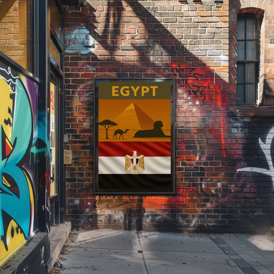 Egyptian Landscapes Vintage Travel Art Print Travel Poster