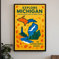 Explore Michigan Poster