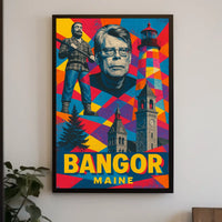 Bangor, Maine A Vibrant Tribute Poster