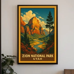 Zion National Park Utah Poster
