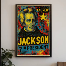 Andrew Jackson 7th President of the United States Graffiti Pop Art Poster