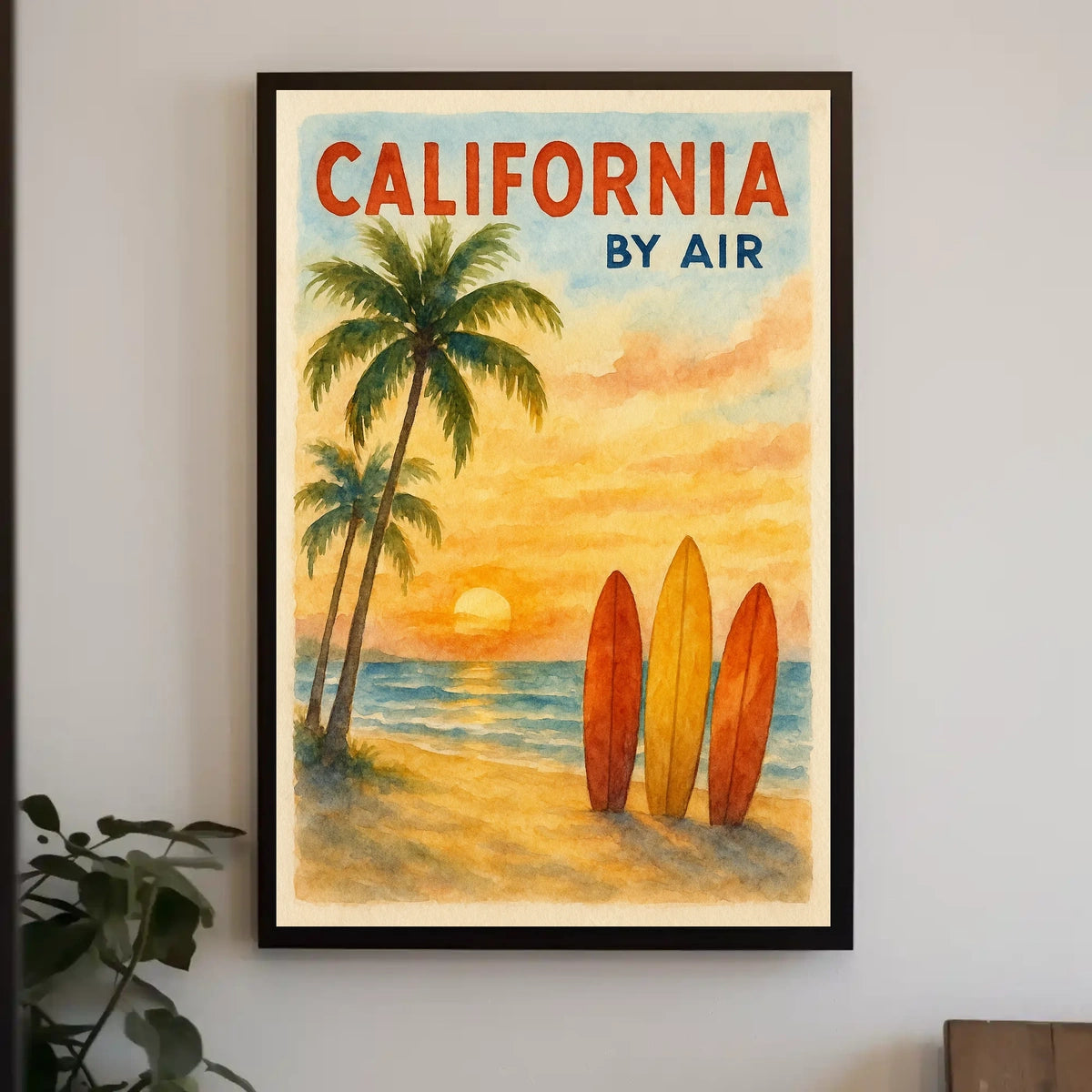 California by Air Poster