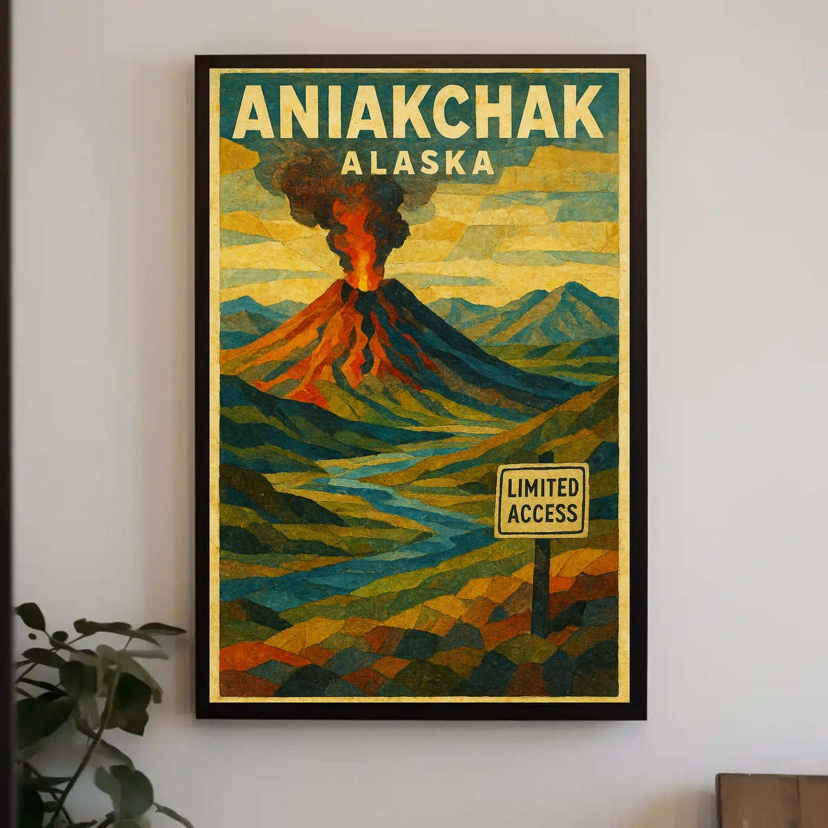 Aniakchak, Alaska Limited Access Poster