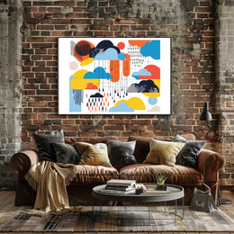 The poster features an abstract design with a modern artistic style. The core Travel Poster