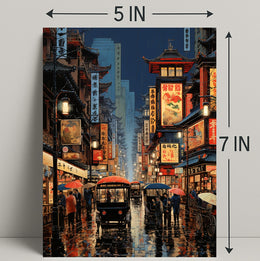Vibrant Streets Of The Past Poster