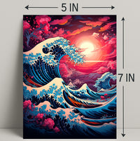 The Great Wave Artistic Interpretation Poster PosterGoat