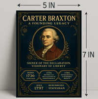 Carter Braxton A Founding Legacy Poster PosterGoat