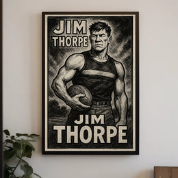 Jim Thorpe Legendary Athlete Poster