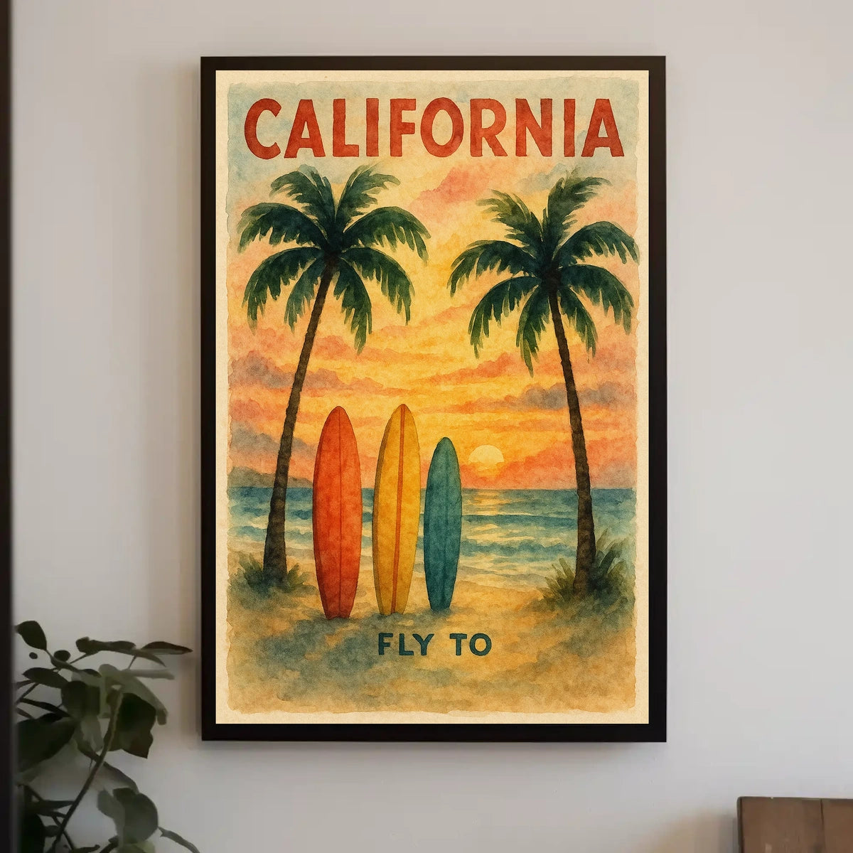 Fly to California Poster