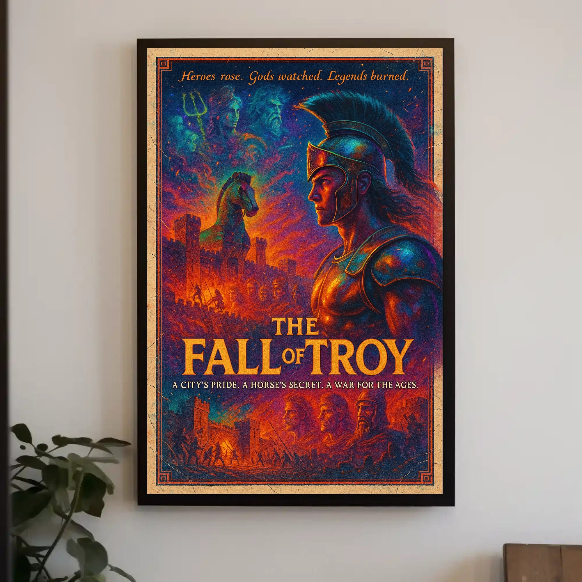 Fall of Troy: Epic Historical Fantasy Mythology Poster