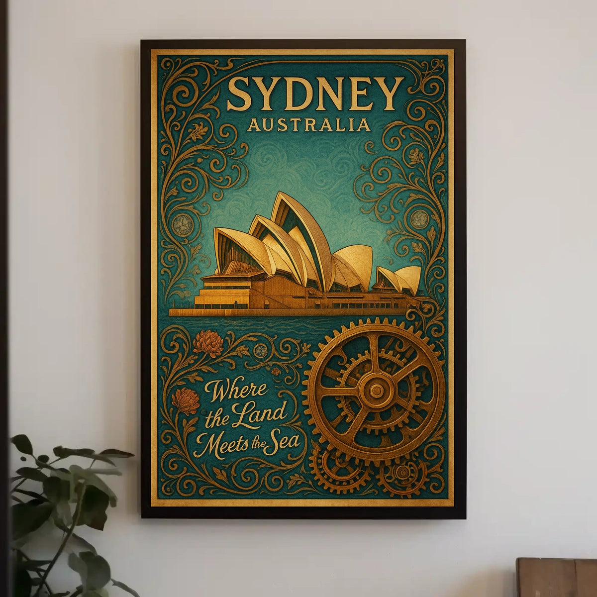 Sydney, Australia Where the Land Meets the Sea Poster