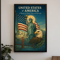 A Tapestry of Liberty, Unity, and Diversity Poster