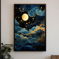 Celestial Nightscape Poster PosterGoat
