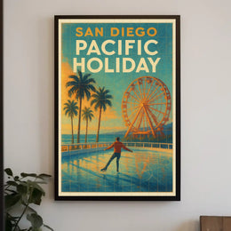 San Diego Pacific Holiday Poster