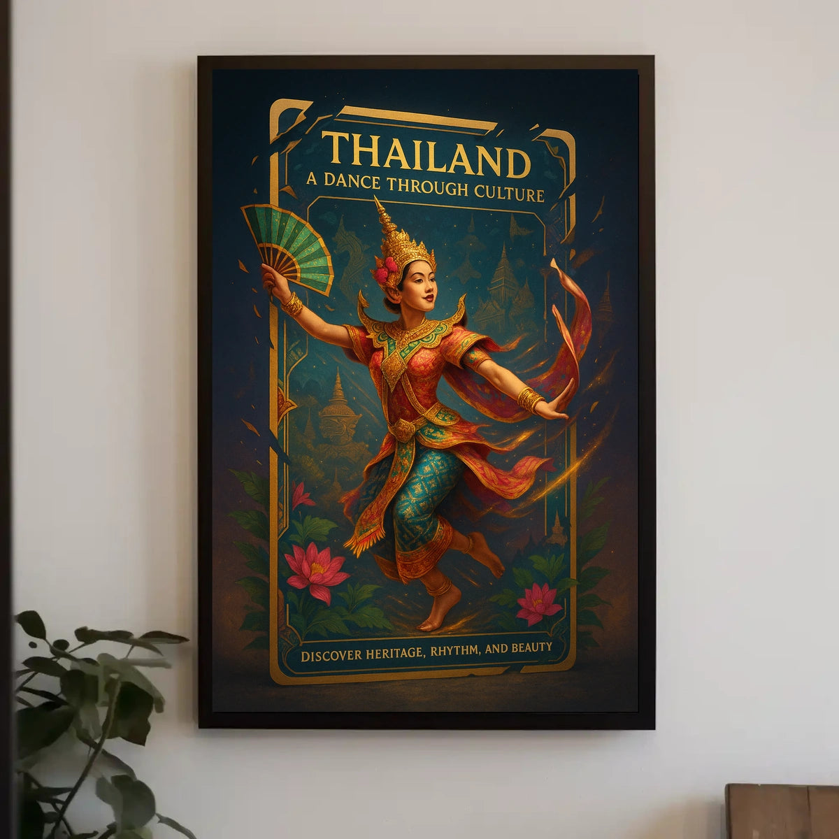 Thailand's Traditional Dancers Celebrate Rich Cultural Heritage Poster