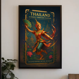 Thailand's Traditional Dancers Celebrate Rich Cultural Heritage Poster