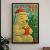 Cozy Polar Bear Poster