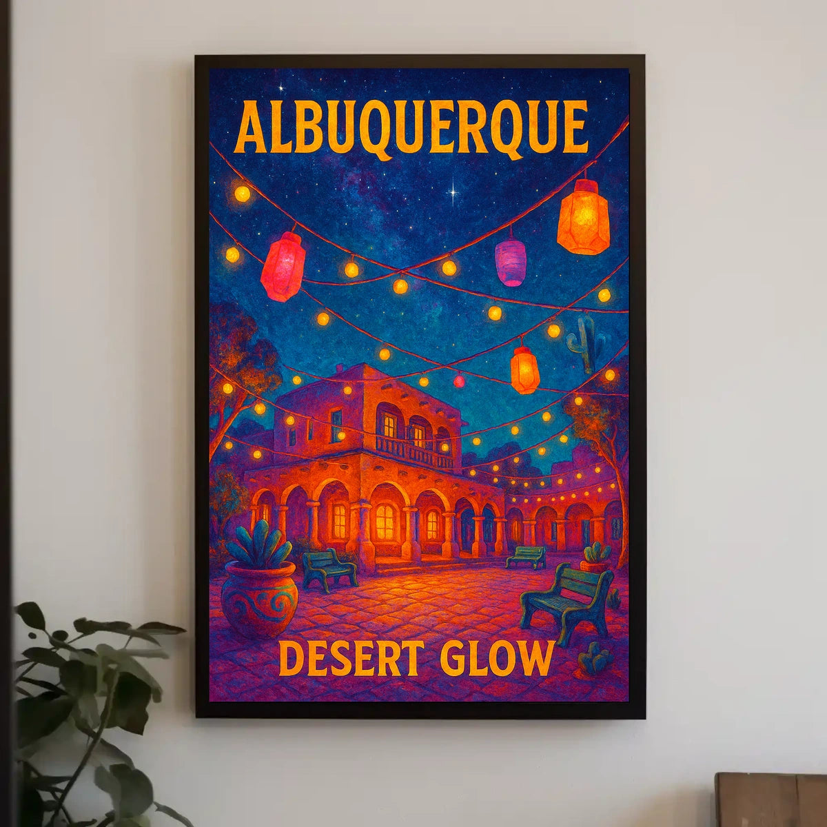 Albuquerque Desert Glow Poster