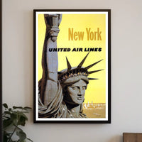 Statue Of Liberty Vintage Travel Poster Art For Home Decor