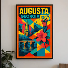 Augusta, Georgia A Vibrant Tribute Poster