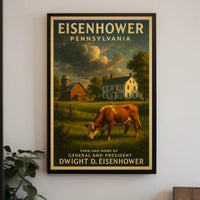 Dwight D. Eisenhower Farm And Home Poster
