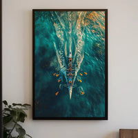 Rowing In Harmony Poster PosterGoat