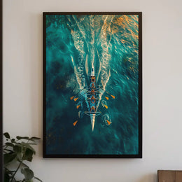 Rowing In Harmony Poster PosterGoat