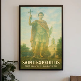 Saint Expeditus Feast Day April 19 Poster