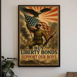 Support Our Boys Buy Liberty Bonds Poster