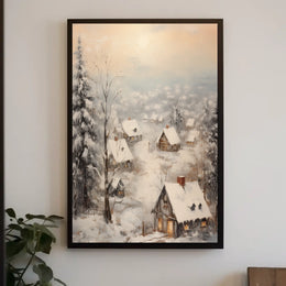 Winter Wonderland Village Poster