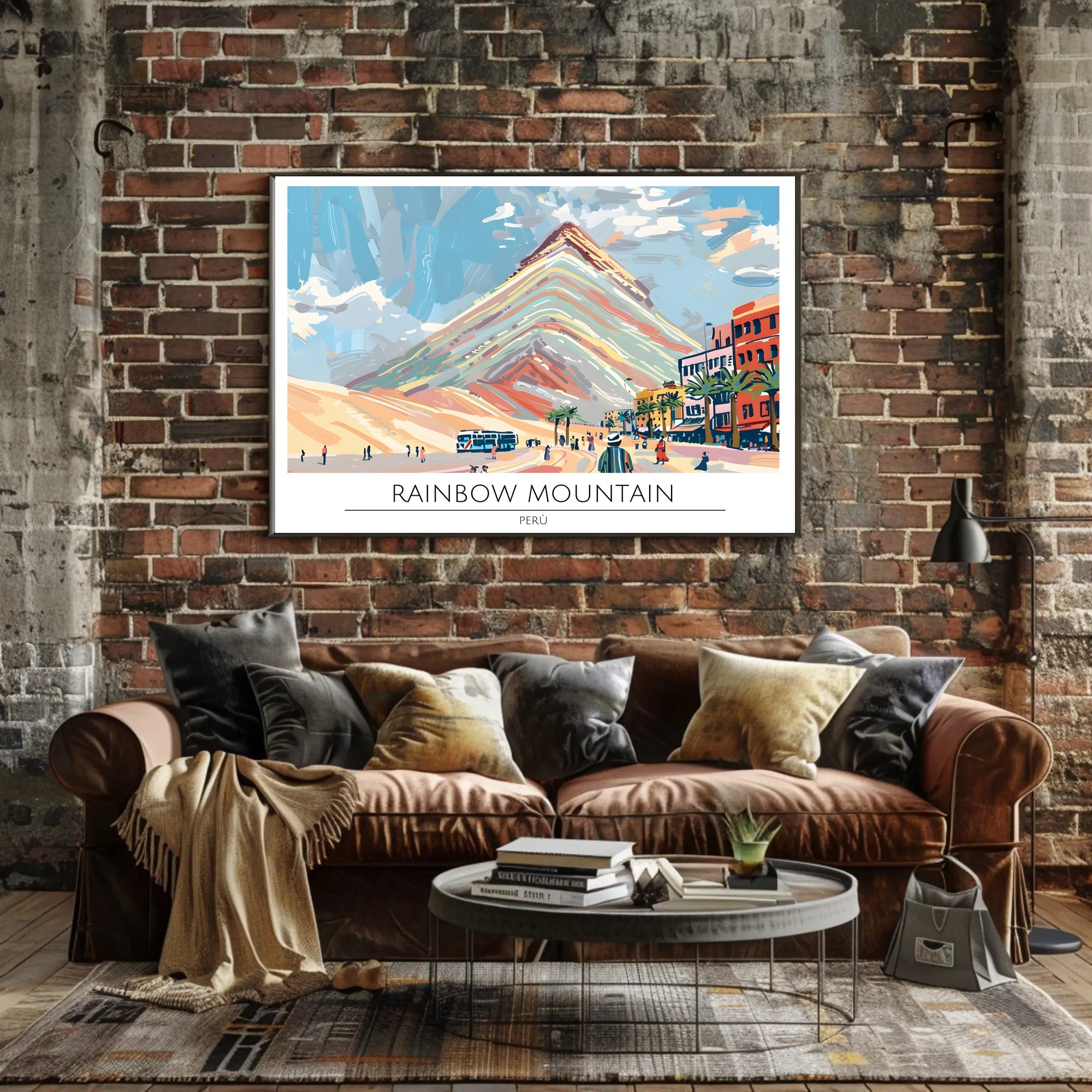 Rainbow Mountain, Perú Poster PosterGoat