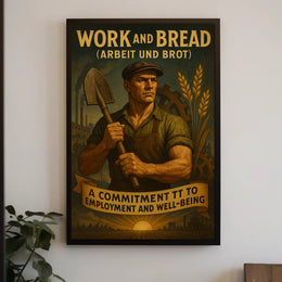 Work And Bread Poster
