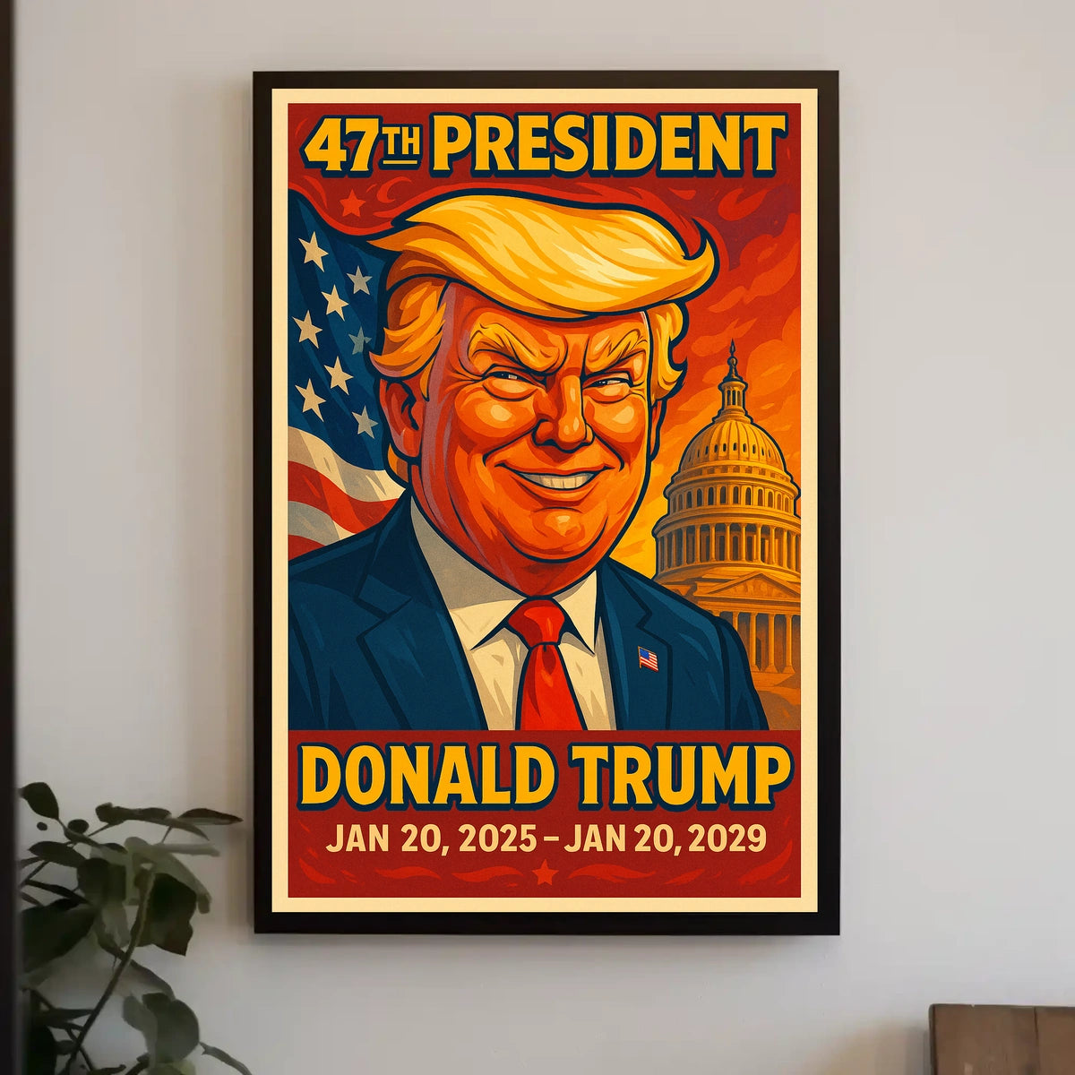 Trump Guardianship Liberty Patriotic Pop Art Poster