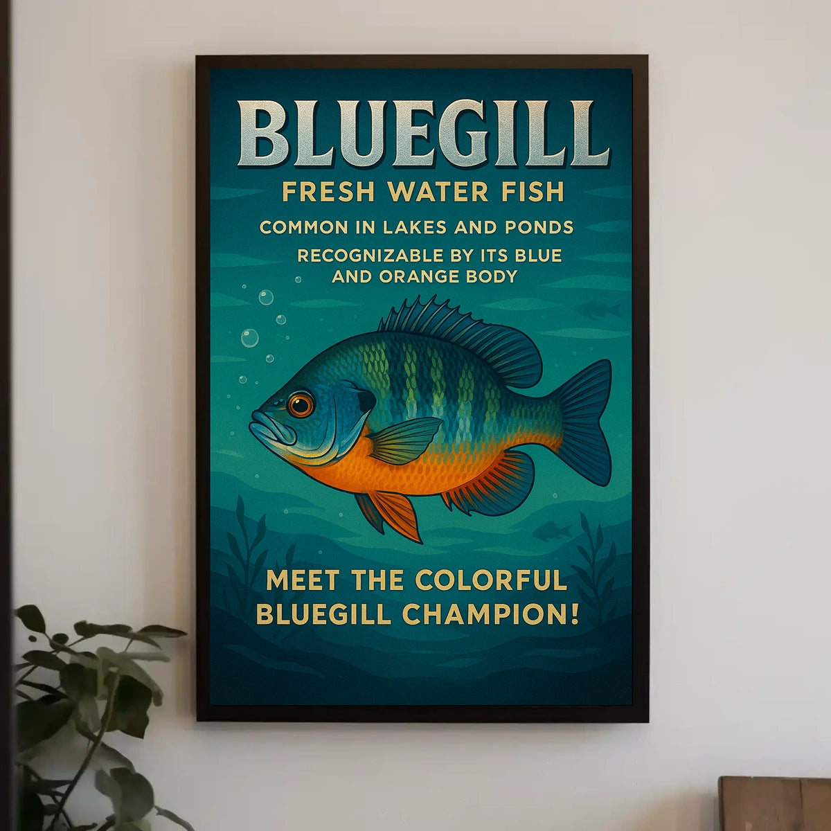 Meet the Colorful Bluegill Champion Poster