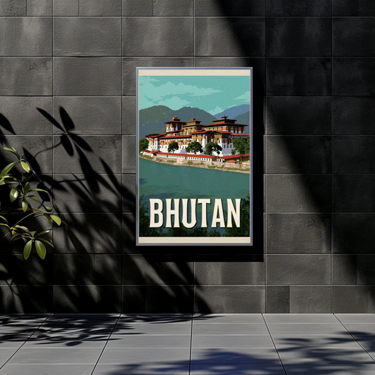 Vintage Poster Bhutan