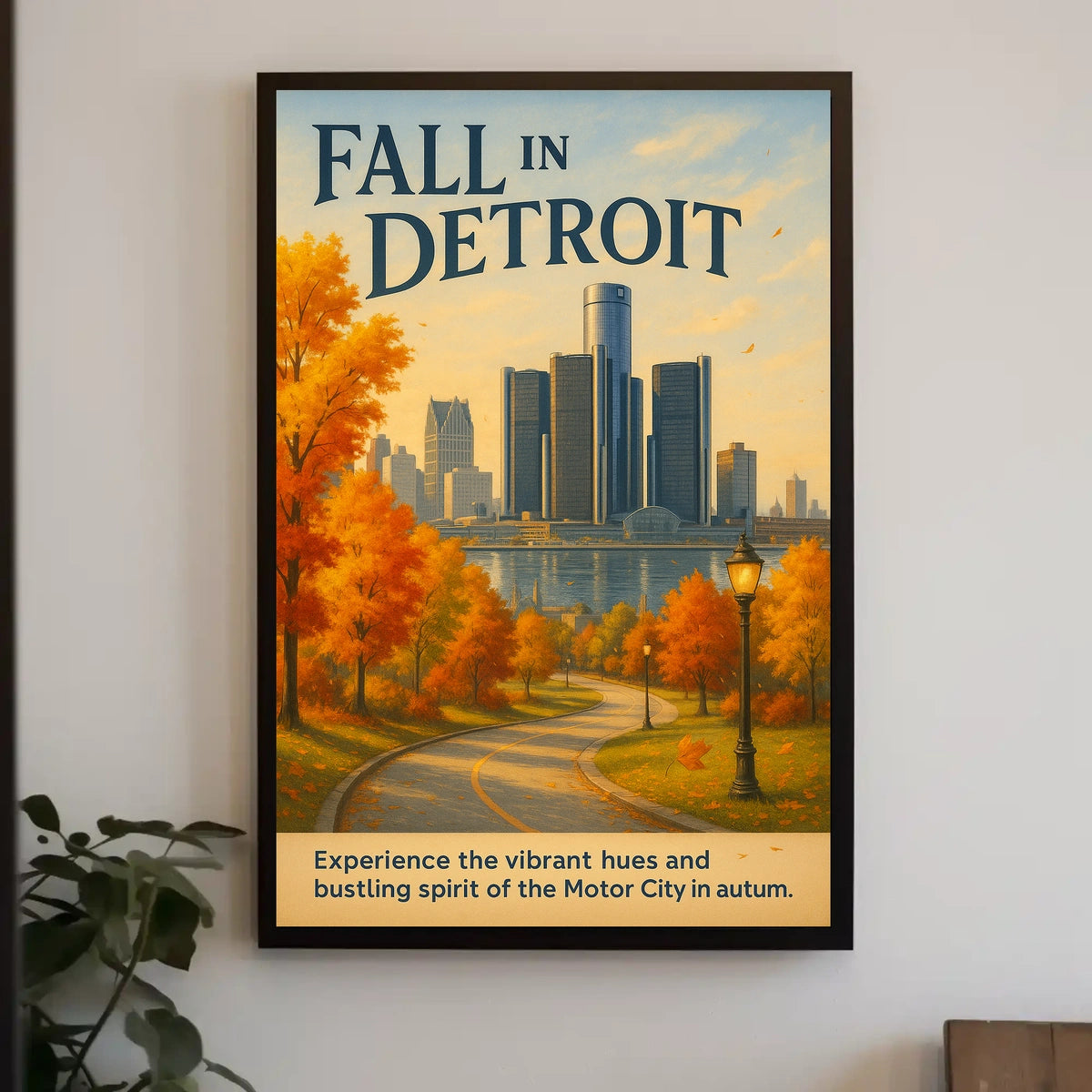 Fall in Detroit Poster