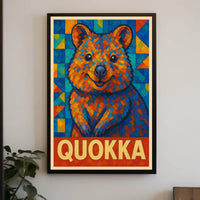 Quokka Mosaic Art Poster