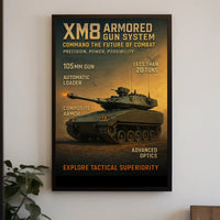 XM8 Armored Gun System Tactical Military Recruitment Poster