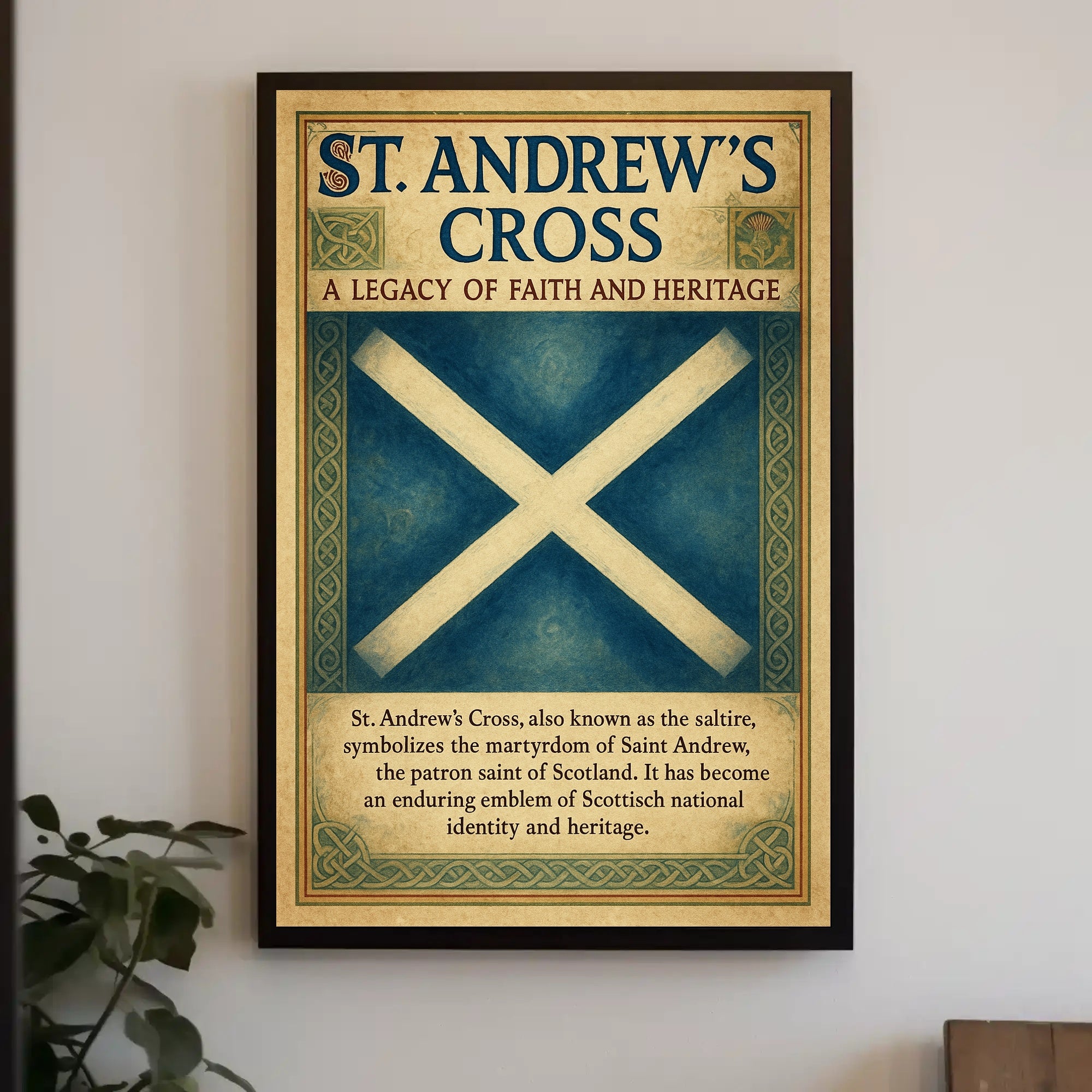 St. Andrew's Cross A Legacy of Faith and Heritage Poster PosterGoat