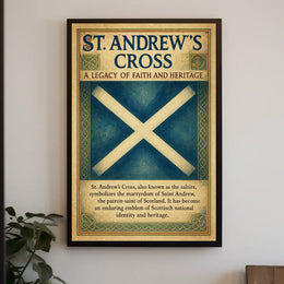 St. Andrew's Cross A Legacy of Faith and Heritage Poster PosterGoat