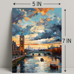 London At Sunset Poster PosterGoat