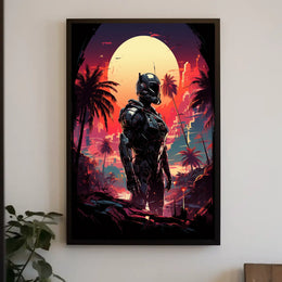 Cybernetic Sunset Poster