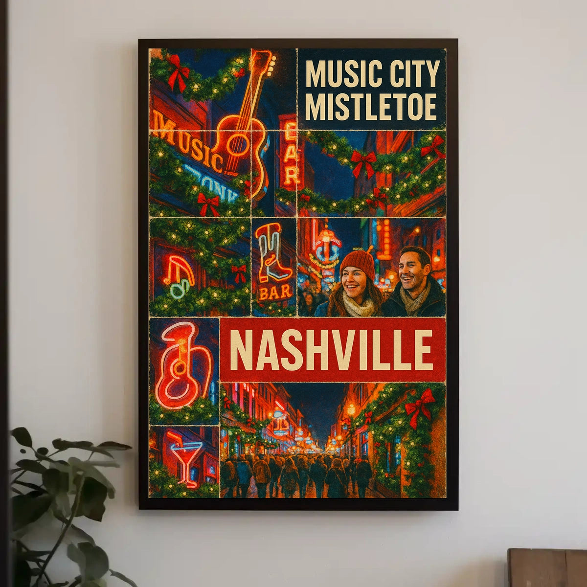 Music City Mistletoe Poster
