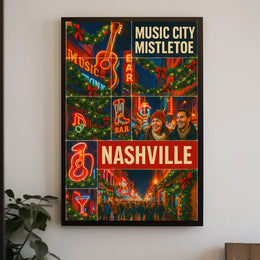 Music City Mistletoe Poster